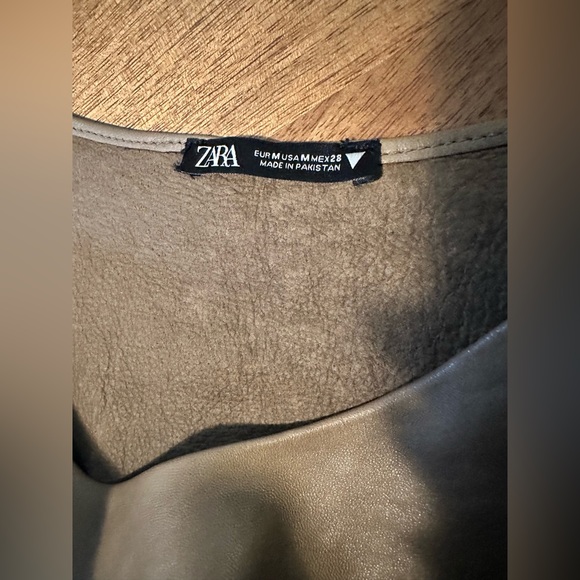 LEATHER MINI DRESS - Picture 7 of 8